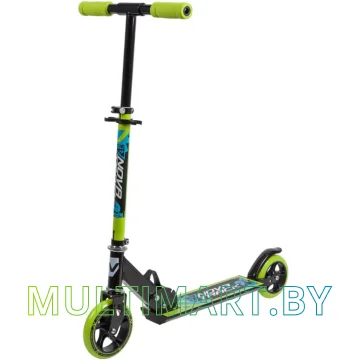 Самокат Novatrack Jungle Steel 145S.JUNGLE.BGN9 (черный/зеленый, 2019)